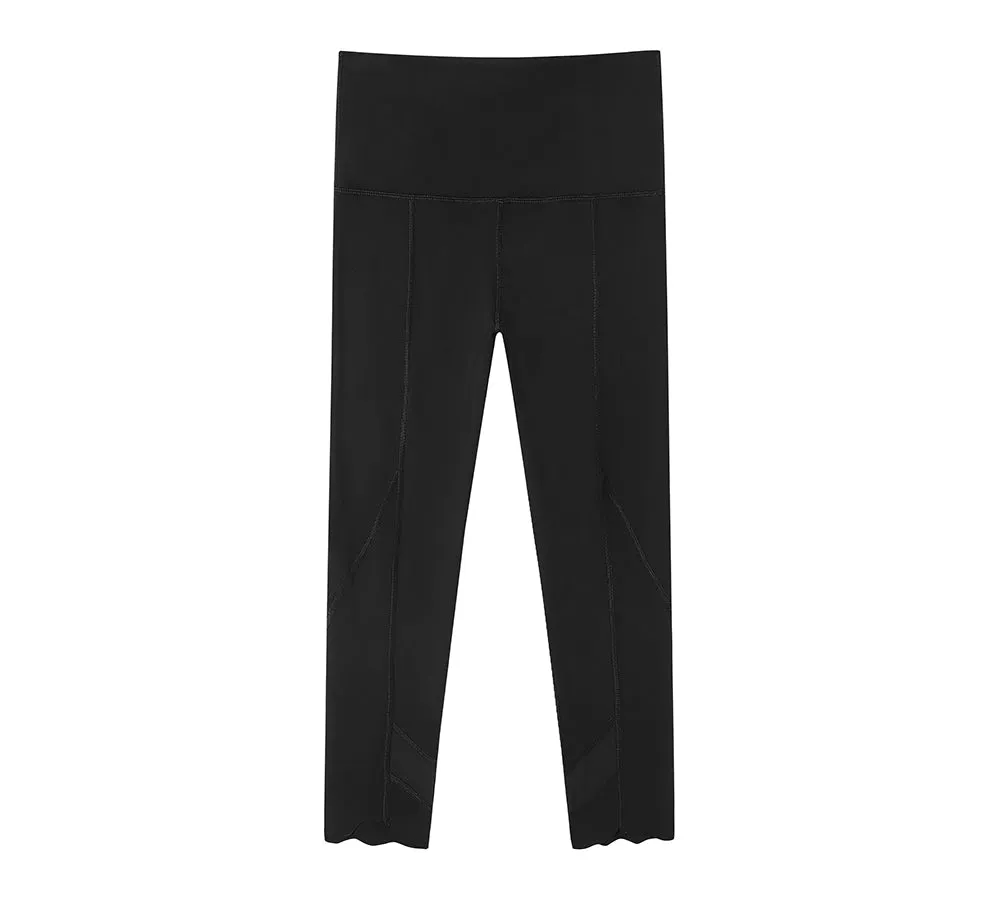 TARRAMARRA® High-Rise Scalloped Hem 7/8 Crop Flow Active Legging