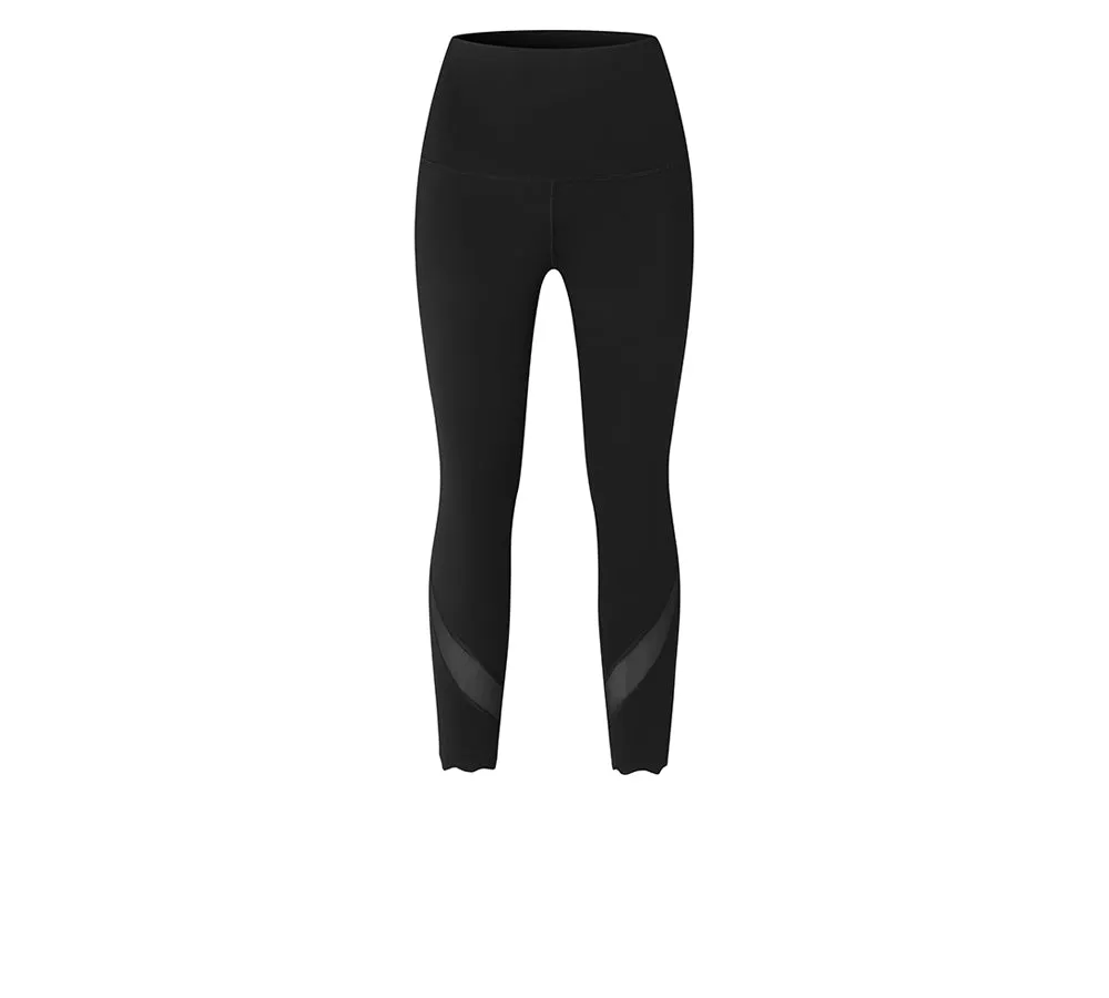 TARRAMARRA® High-Rise Scalloped Hem 7/8 Crop Flow Active Legging