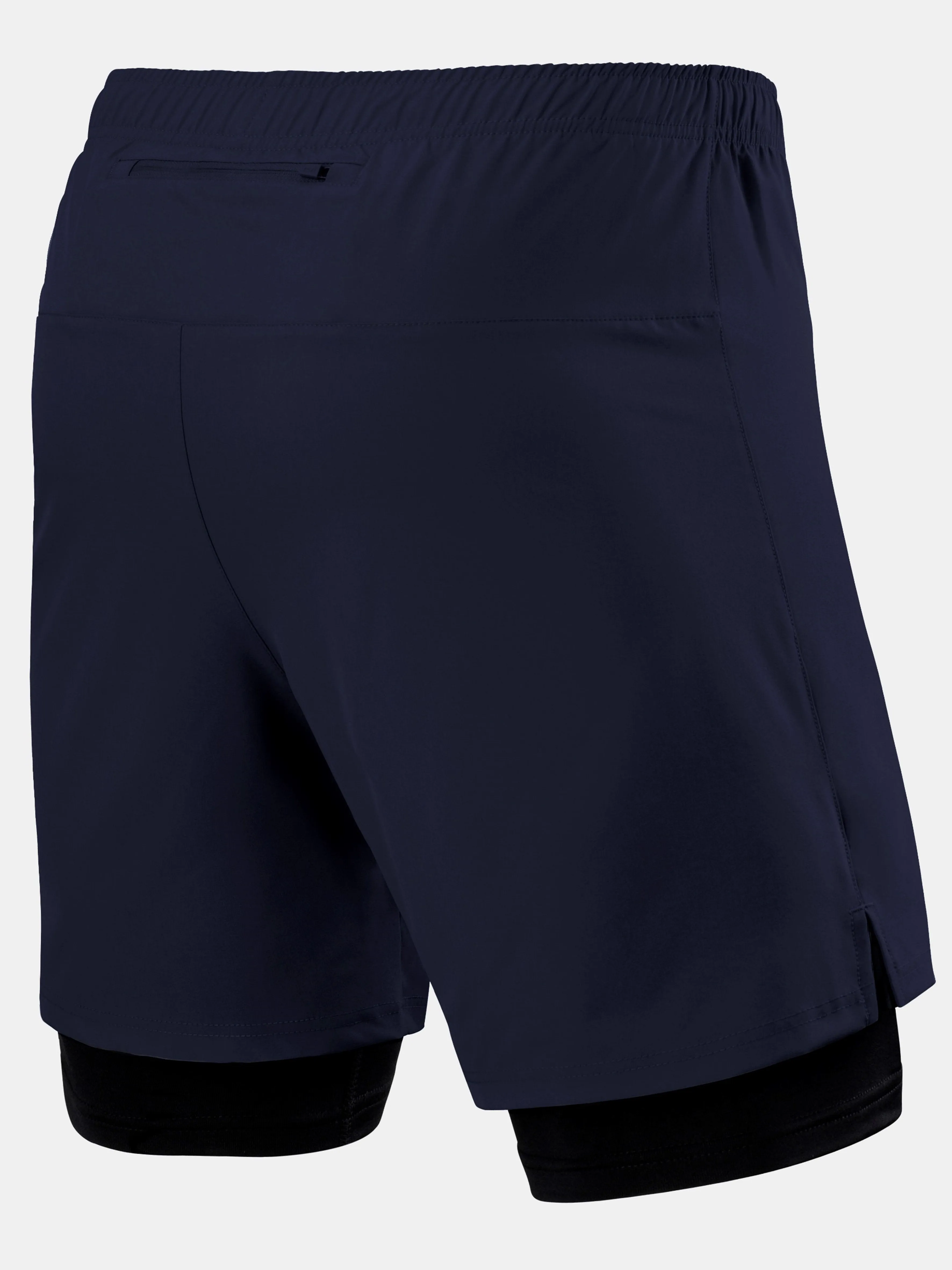 Ultra 2-in-1 Running Short For Men With Back Zip Pocket & Internal Compression Lining