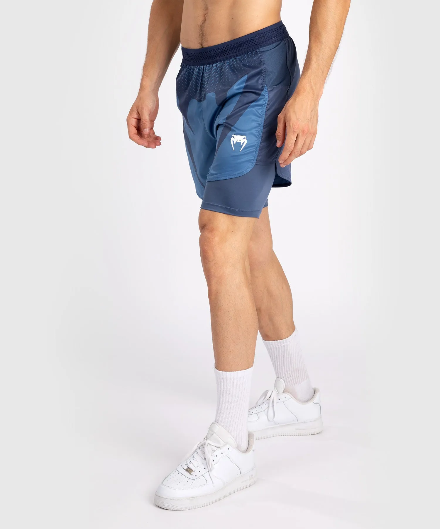 Venum Attack Men's Fight Shorts - Navy Blue