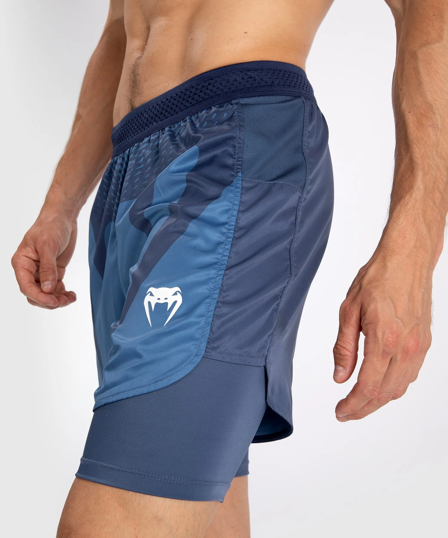 Venum Attack Men's Fight Shorts - Navy Blue