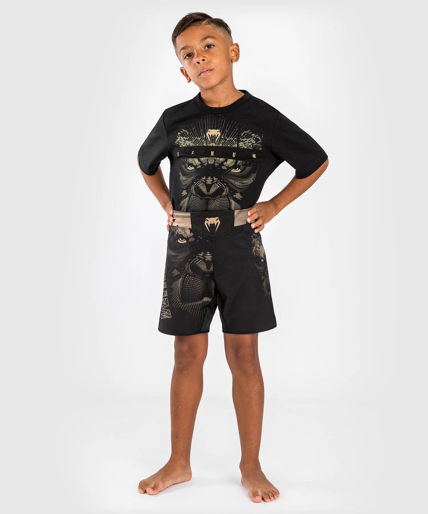 Venum Gorilla Jungle Fightshort for Kids - Black/Sand