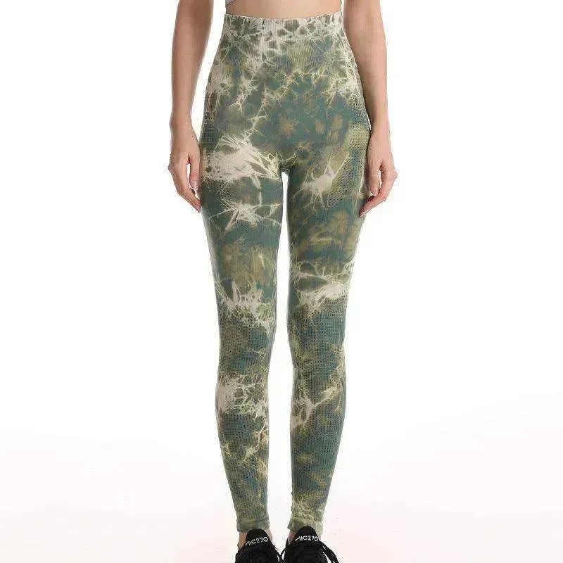 Women's Tie Dye Gym Leggings Yoga Pants.