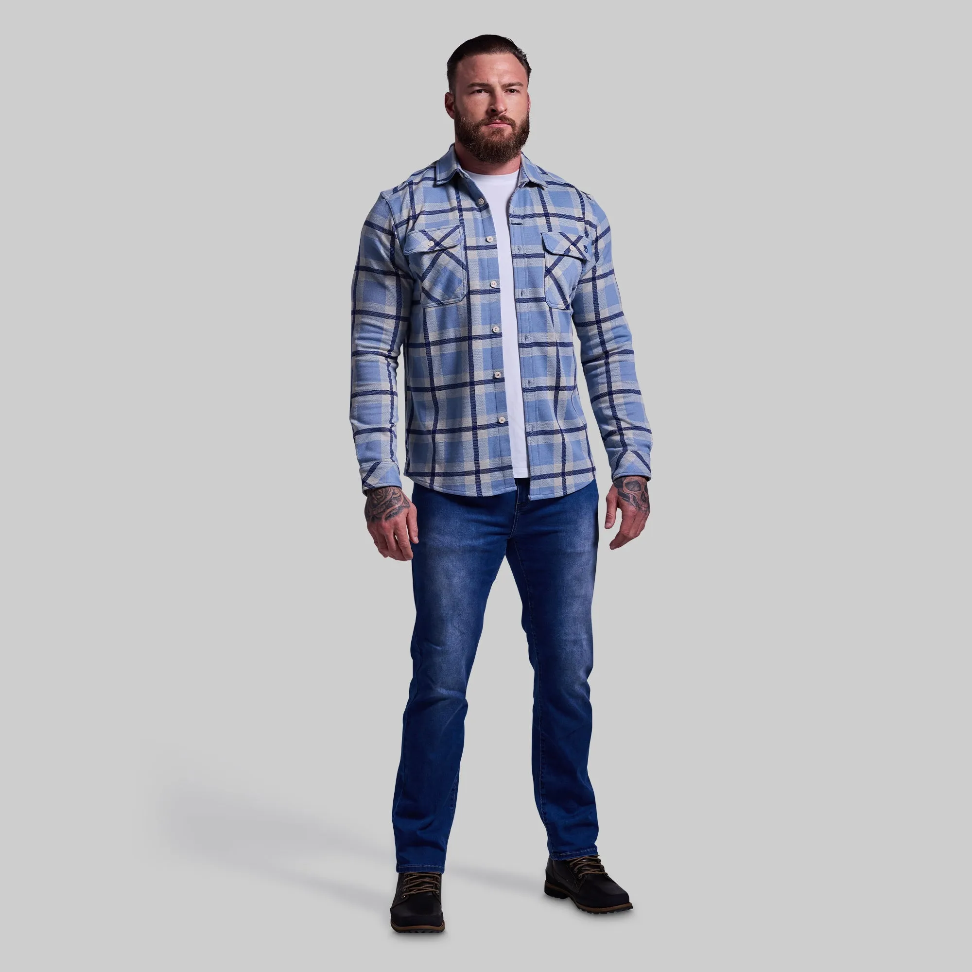 Woodsman Stretchy Flannel (Lake)