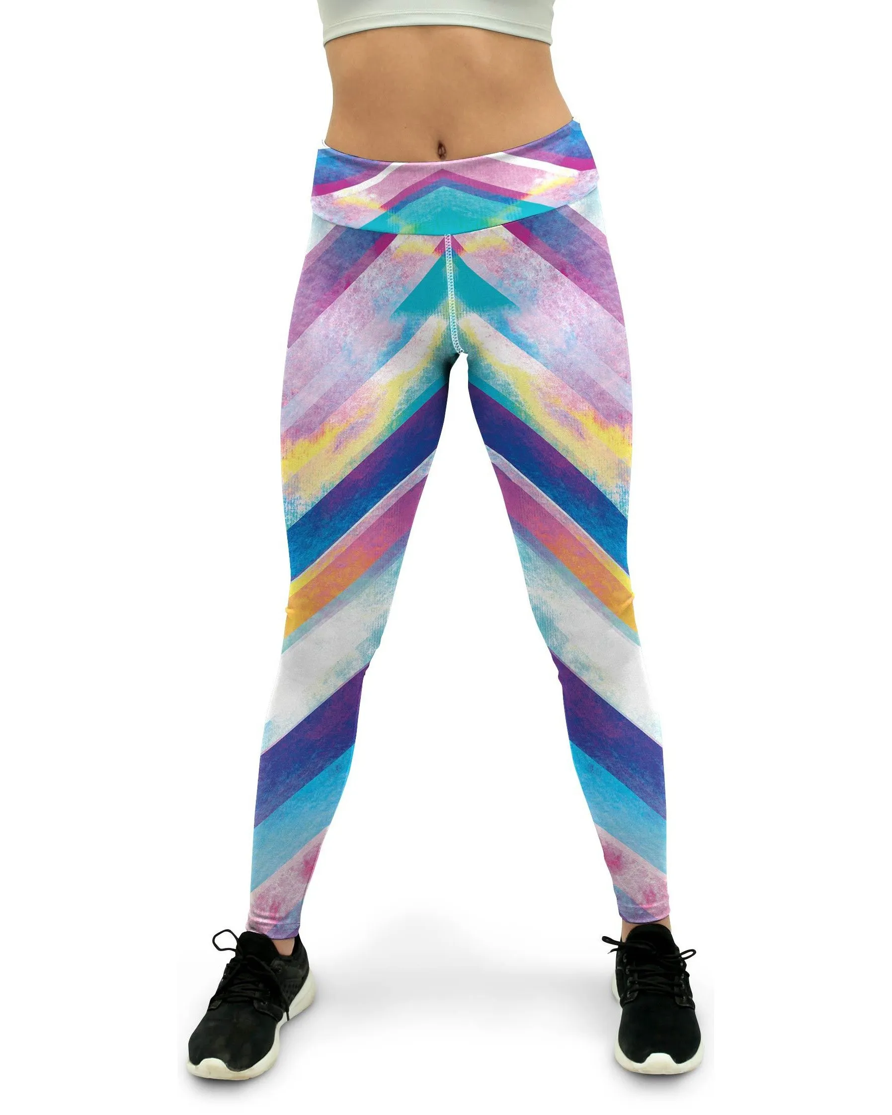 Zigzag Striped Yoga Pants